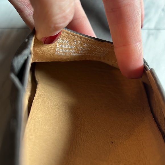 Dansko caymden gray burnished nubuck leather loafer heel shoe size 37 EU - Picture 7 of 11